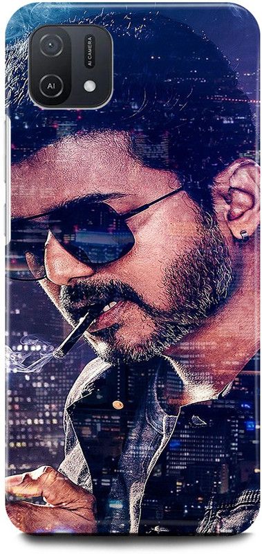 JUGGA Back Cover for OPPO A16E, CPH2421, VIJAY, THALAPATHY, SOUTH, ACTOR, HERO, MASTER  (Blue, Hard Case, Pack of: 1)