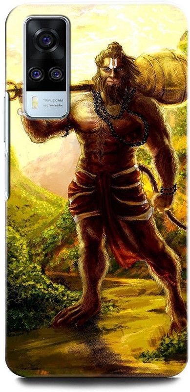 INTELLIZE Back Cover for Vivo Y31 V2036 HANUMAN JI , LORD HANUMAN, GOD, BAJRANGBALI  (Multicolor, Hard Case, Pack of: 1)
