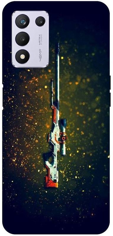 THE NARAYANA COLLECTIONS Back Cover for REALME 9 SE- RMX3461-AWM,GUN,PUBG,SKIN,GAME  (Multicolor, Hard Case, Pack of: 1)