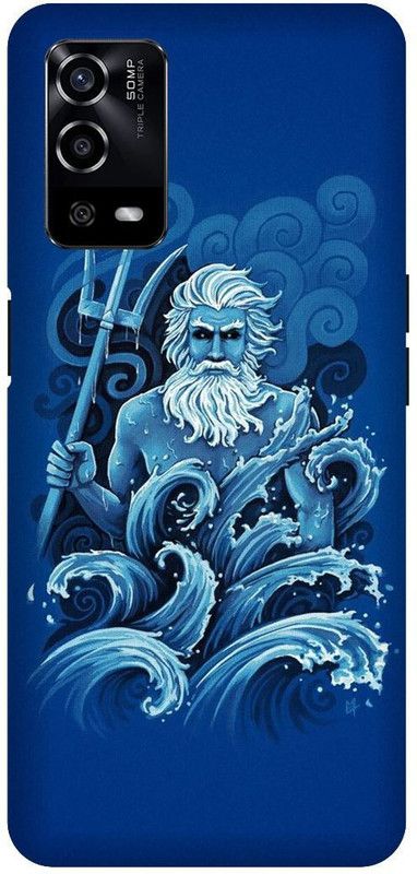 UMPRINT Back Cover for Oppo A55/CPH2325, Dark Sky Blue, Baba Printed Back Cover  (Multicolor, Hard Case, Pack of: 1)