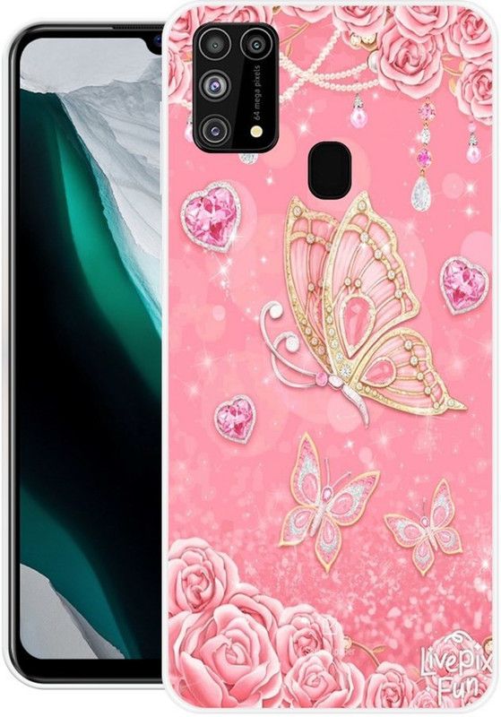 PINKZAP Back Cover for Samsung Galaxy M31  (Multicolor, Silicon, Pack of: 1)