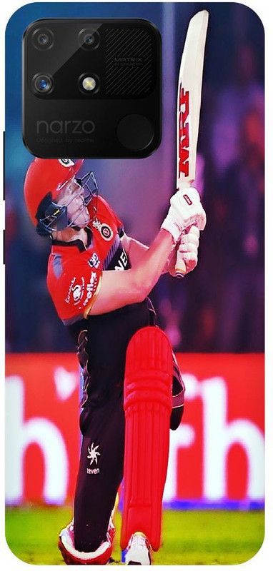Bluvver Back Cover for Realme Narzo 50A, RMX3430, Printed AB de Villiers Back Cover  (Multicolor, Hard Case, Pack of: 1)