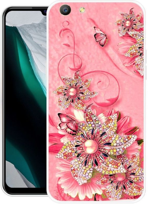 Looy Back Cover for Oppo A57  (Pink, Flexible, Silicon, Pack of: 1)