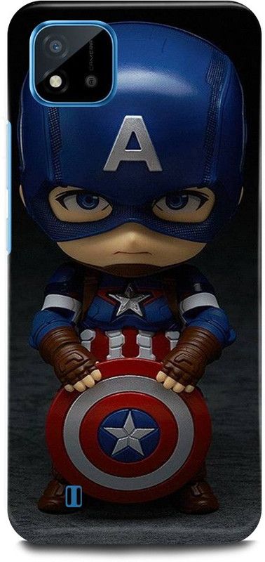 JUGGA Back Cover for Realme C20, RMX3063, CAPTAIN, AMERICA, AVENGER, AVENGERS  (Blue, Hard Case, Pack of: 1)