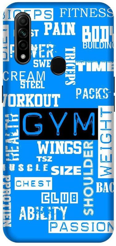 SSMORYA Back Cover for OPPO A31 (GYM Tattoo) Printed Back Cover  (Multicolor, Waterproof, Pack of: 1)