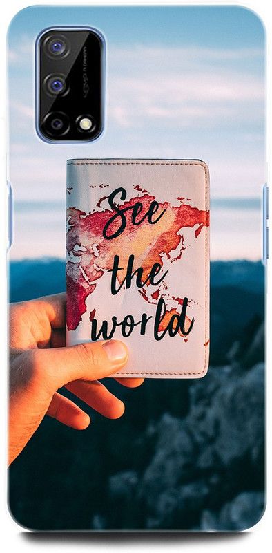 GRAFIQE Back Cover for Realme Narzo 30 Pro RMX2117 MOTIVATIONAL QUOTES, LIFE QUOTES, SEE THE WORLD  (Multicolor, Shock Proof, Pack of: 1)