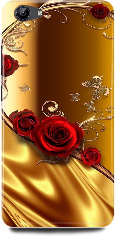 DIKRO Back Cover for vivo Y55L, GOLDEN, ROSE, DREAM, RED, GOLD, ROSE  (Multicolor, Hard Case, Pack of: 1)