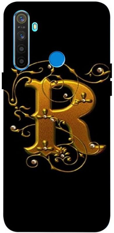 LUCKY MOBI.COM Back Cover for REALME 5 ( r name, letter name) PRINTED BACK COVER  (Multicolor, Waterproof, Pack of: 1)