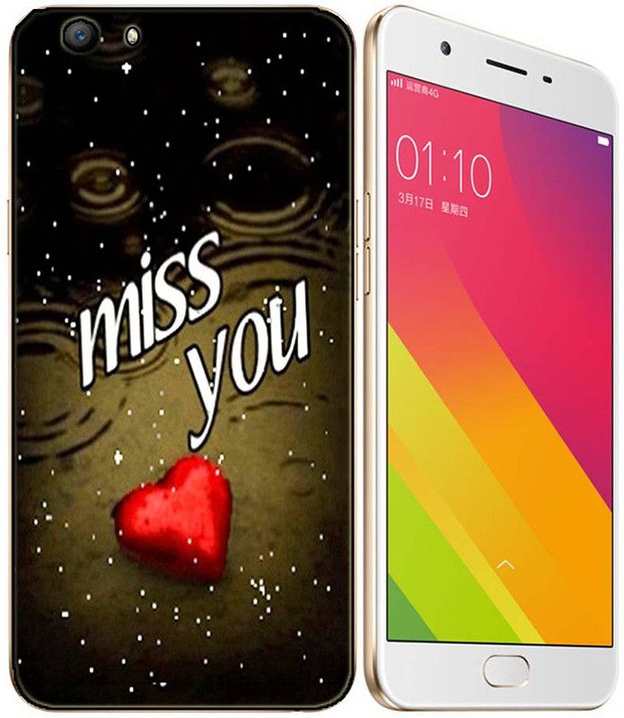 METOO Back Cover for Oppo F1S, Miss You ,Miss U Designer Printed Back Cover, Print : 125  (Multicolor, Dual Protection, Silicon)