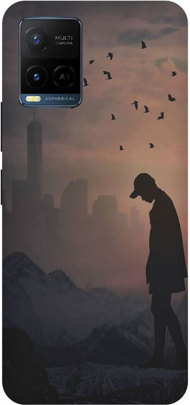Bluvver Back Cover for Vivo Y21,V2111, Printed Alon Man Back Cover  (Multicolor, Hard Case, Pack of: 1)