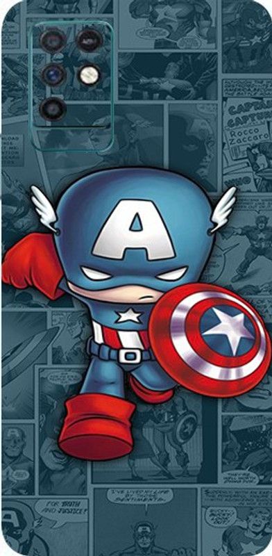 Mclaxa Captain Art Mobile Back Skin, Captain Art, INFINIX NOTE10 Mobile Skin  (Captain Art Skin With Super Matte Finish)