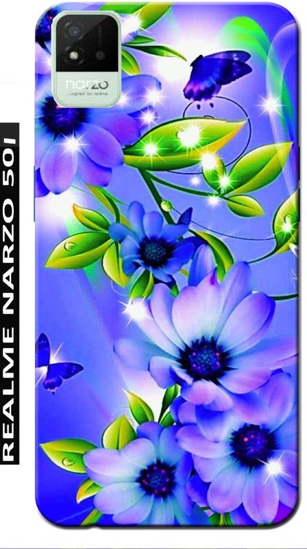 BIVAX Back Cover for REALME NARZO 50I  (Blue, Green, Grip Case, Silicon, Pack of: 1)