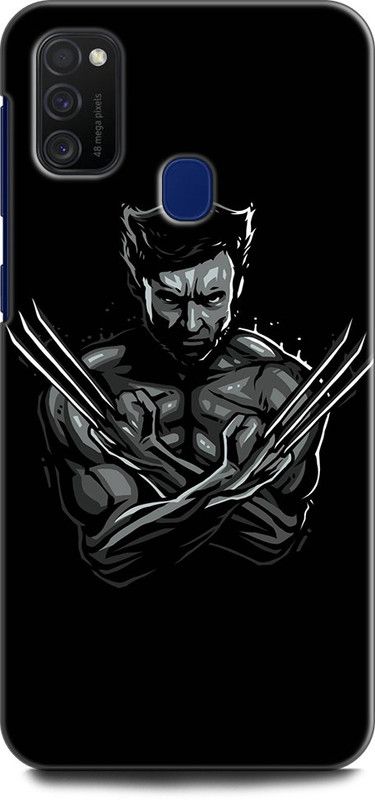 Afterglow Back Cover for SAMSUNG Galaxy M21 X MEN, WOLVERINE, MARVAL, COMIC, LOGAN, SUPERHERO,BLACK AND WHITE  (Multicolor, Shock Proof, Pack of: 1)