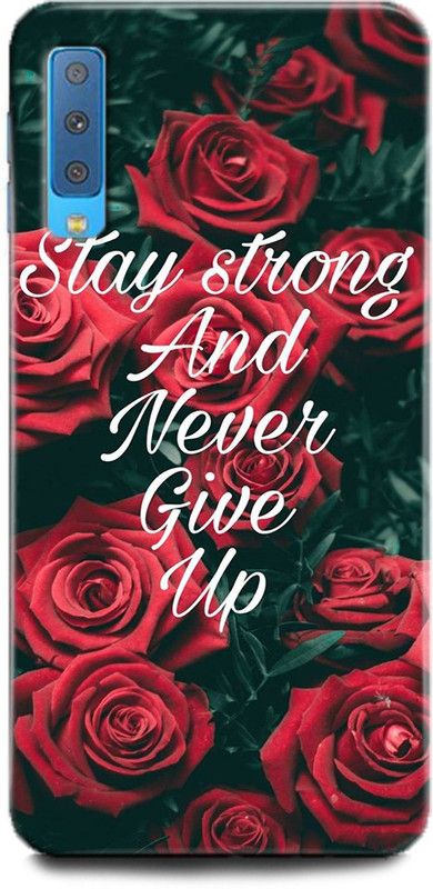 Afterglow Back Cover for SAMSUNG Galaxy A7 NEVER GIVE UP, MOTIVATION, QUOTES, INSPIRITAIONAL  (Multicolor, Shock Proof, Pack of: 1)