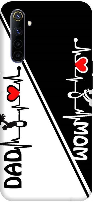 Thecoverking Back Cover for Realme 6i (Mom dad .love mom dad,heart beat, back cover  (Multicolor, Waterproof, Pack of: 1)