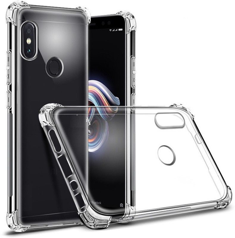 CELLCAMPUS Bumper Case for Mi A2  (Transparent, Black, Shock Proof, Pack of: 1)