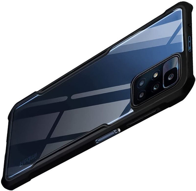 CELLCAMPUS Pouch for Xiaomi Redmi 10 Prime  (Black, Transparent, Grip Case, Pack of: 1)