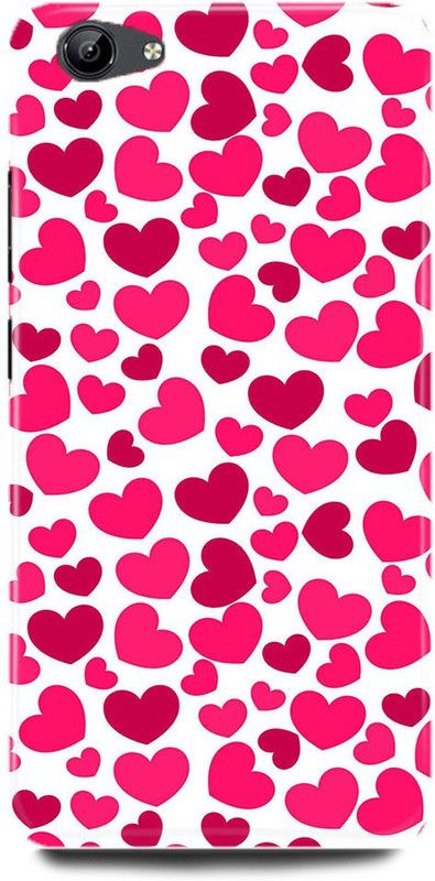 FUGGA Back Cover for realme 1, Realme1, HEART, RED, LOVE, GIRL, HEART, COUPLE  (Pink, Hard Case, Pack of: 1)