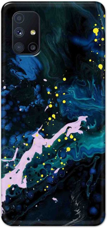 NDCOM Back Cover for Samsung Galaxy M51 Color Art Blue Printed  (Multicolor, Hard Case, Pack of: 1)