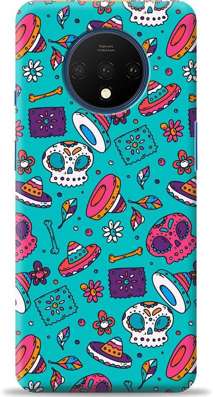 Crafter Back Cover for OnePlus 7T  (Blue, Shock Proof, Pack of: 1)