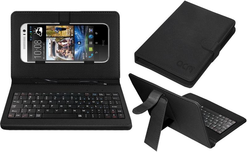 ACM Keyboard Case for Htc Desire 616  (Black, Cases with Holder, Pack of: 1)