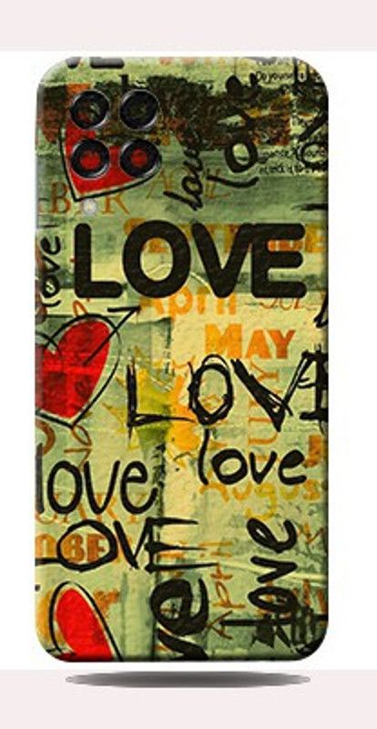 AsSkin SAMSAUNG M33 5G, samsung m33 5g Mobile Skin  (Ultra Super Love Text Skin With High Gloss Finish).)
