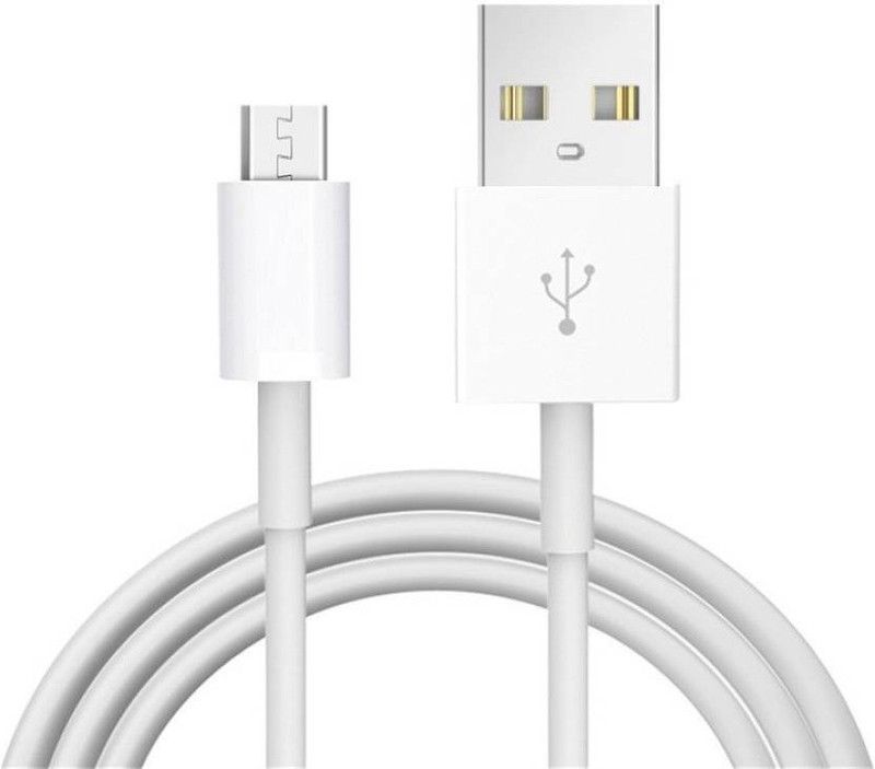 GIPTIP Micro USB Cable 1.25 m 1.25 Meter Ultra Fast Charging 2.1 Amp  (Compatible with All Android and Other Micro USB Supported Devices, White, One Cable)