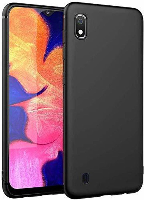 SmartPoint Back Cover for Samsung Galaxy A10  (Black, Silicon, Pack of: 1)