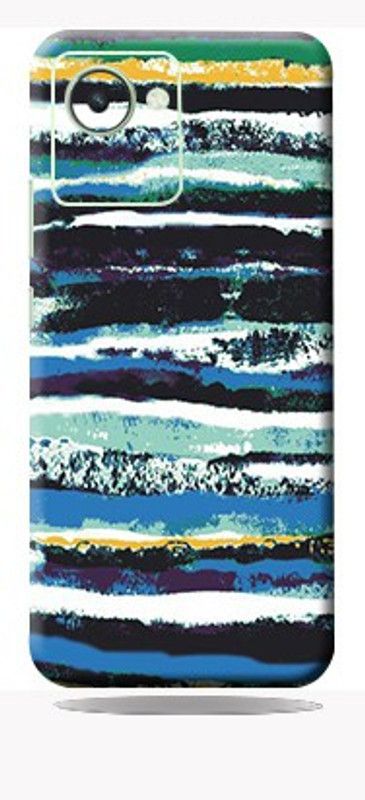 Mclaxa Texture Blue Mobile Back Skin, Texture Blue, Realme C30 back glass Mobile Skin  (Texture Blue Skin With Super Matte Finish)