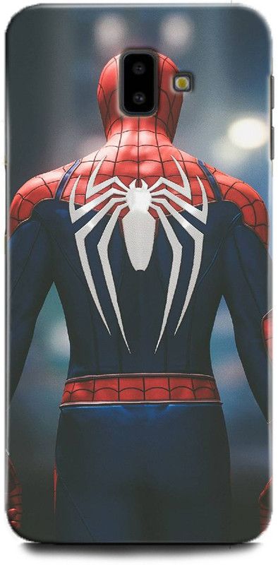 WallCraft Back Cover for SAMSUNG Galaxy J6 Plus SPIDERMAN, MASK, AVENGER, MARVEL, SUPERHERO, COMIC  (Multicolor, Dual Protection, Pack of: 1)