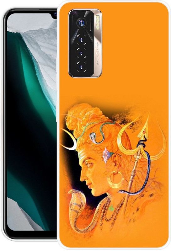 ROCKPRINT Back Cover for Tecno Camon 17 Pro  (Orange, Grip Case, Silicon, Pack of: 1)