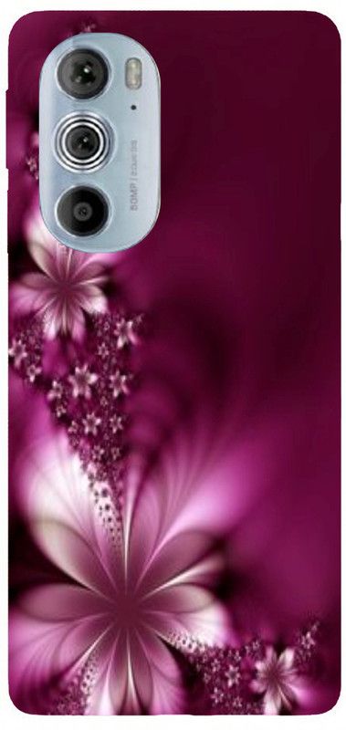 PrintKing Back Cover for Motorola Edge 30 Pro  (Purple, Silicon, Pack of: 1)