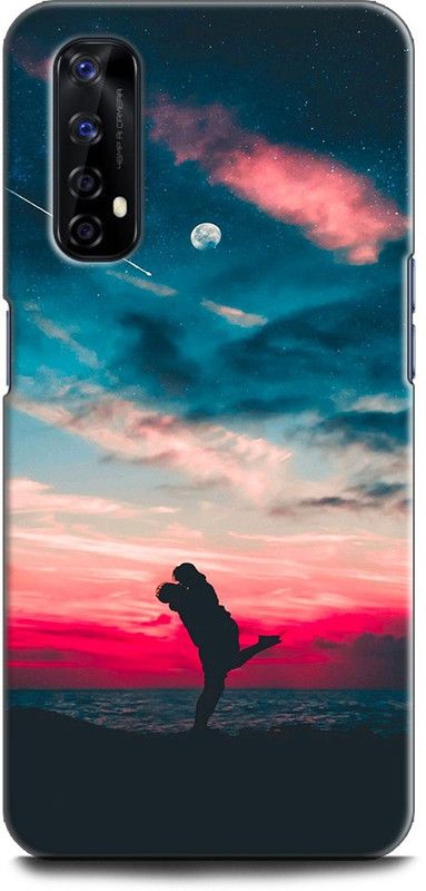 Afterglow Back Cover for Realme 7 SWEET HUG, LOVE, GIRL AND BOY, BLUE, COUPLES, TOGETHER  (Multicolor, Shock Proof, Pack of: 1)