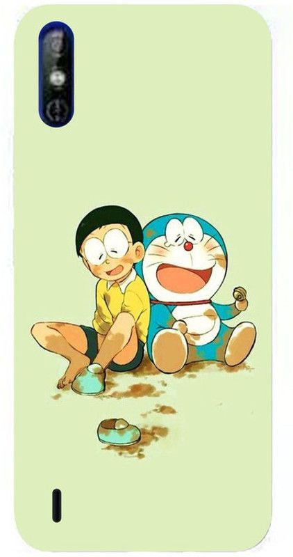 Skyhawk Back Cover for Tecno Spark Go Doraemon And Nobita  (Multicolor, Waterproof, Silicon, Pack of: 1)