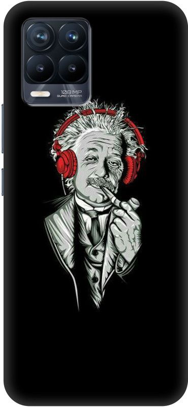 Lilliput Back Cover for Realme 8 Realme 8 Pro  (Black, Hard Case, Pack of: 1)