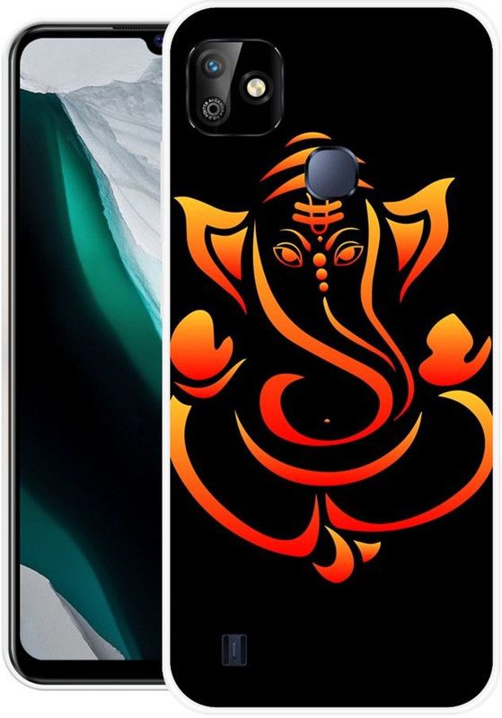 SUPER CASE Back Cover for Infinix Smart HD 2021  (Black, Orange, Grip Case, Silicon)
