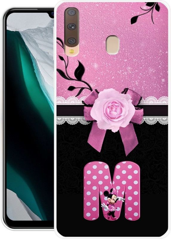 DESILOVE Back Cover for Samsung Galaxy M40  (Pink, Black, Grip Case, Silicon, Pack of: 1)