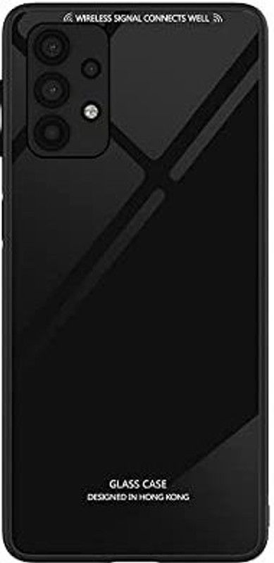 Yebhi Online Back Cover for Samsung Galaxy A33 5G |Premium Quality Glass| Stunning Look| Slim Fit  (Black, Grip Case, Pack of: 1)