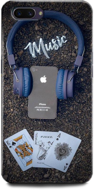 Afterglow Back Cover for Oppo A3s MUSIC, IPHONE, APPLE, CARDS, MUSIC IS LOVE, MUSIC LOVE, HEADPHONES  (Multicolor, Shock Proof, Pack of: 1)