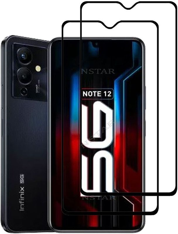 NSTAR Edge To Edge Tempered Glass for Infinix Note 12 5G  (Pack of 2)
