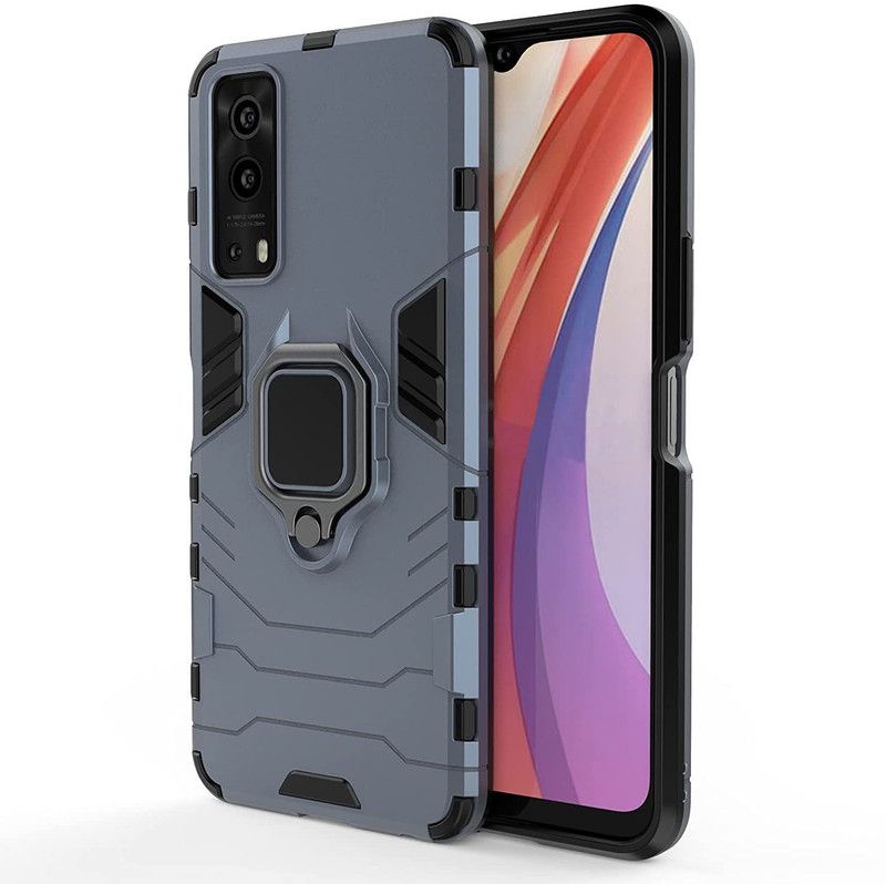 RUNICHA Back Cover for iQOO Z3, iQOO Z3 5G  (Blue, Shock Proof, Pack of: 1)
