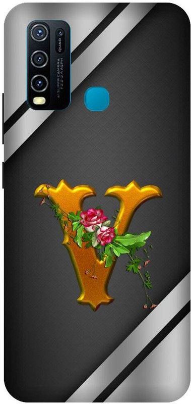 SSMORYA Back Cover for Vivo Y30 ,V Letter Multicolour Printed  (Multicolor, Shock Proof, Pack of: 1)