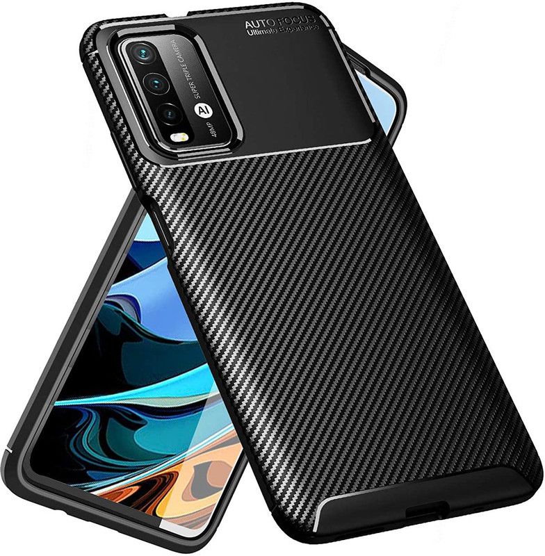 Sajni Creations Back Cover for Redmi 9 Power, Poco M3  (Black, Pack of: 1)