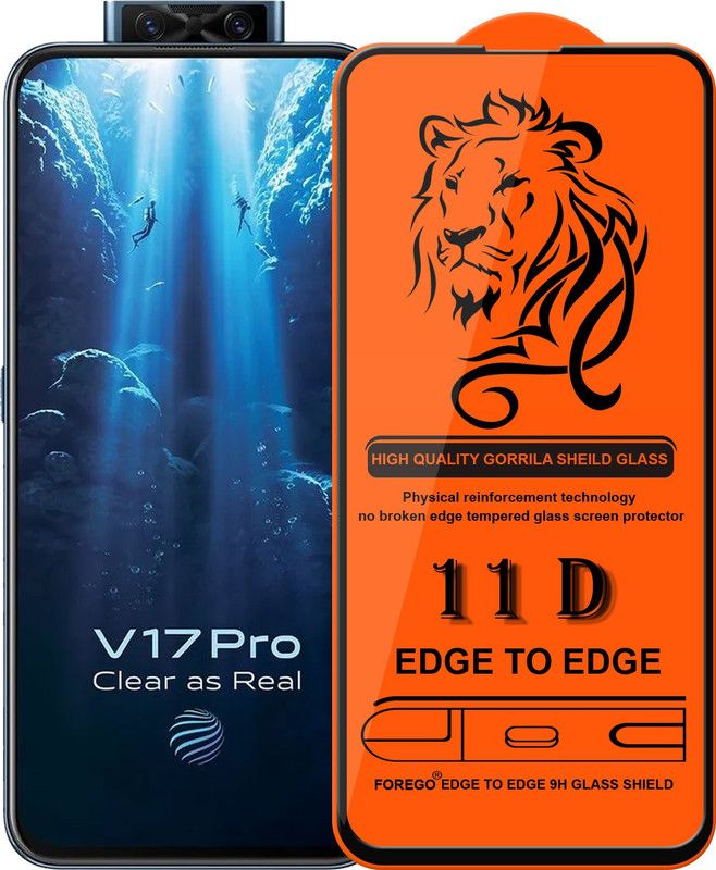 Forego Edge To Edge Tempered Glass for Vivo V17 Pro  (Pack of 1)