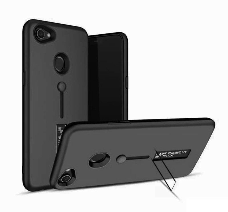 eCase Back Cover for OPPO F7  (Black, Grip Case, Pack of: 1)