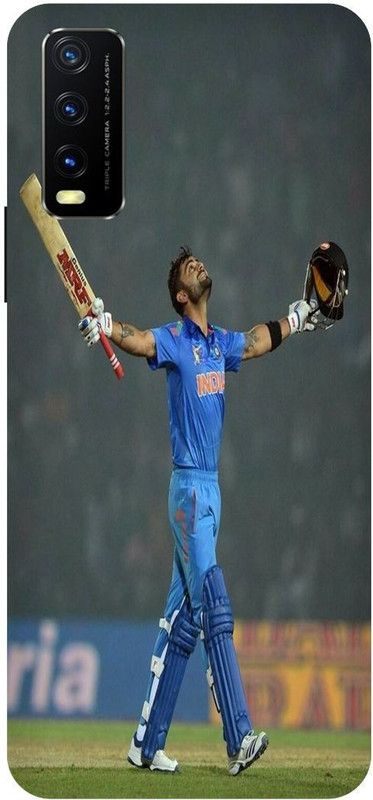 Bluvver Back Cover for Vivo Y20G, V2037, Printed Virat Kohli Back Cover  (Multicolor, Hard Case, Pack of: 1)