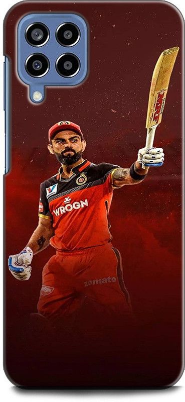 INDICRAFT Back Cover for SAMSUNG Galaxy M33 5G VIRAT KOHLI, ROYAL CHALLENGERS BANGLORE, PLAYER  (Multicolor, Shock Proof, Pack of: 1)