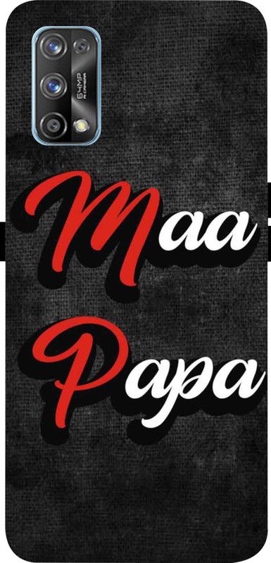 LIKELOOK Back Cover for Realme 7Pro, ( Mom Dad, Love Mom Dad, Heart Mom )  (Multicolor, Shock Proof, Pack of: 1)