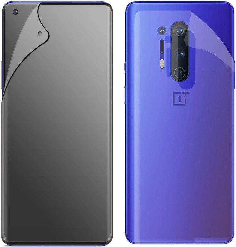 lazzymoby Front and Back Screen Guard for Oneplus 8 Pro  (Pack of 1)
