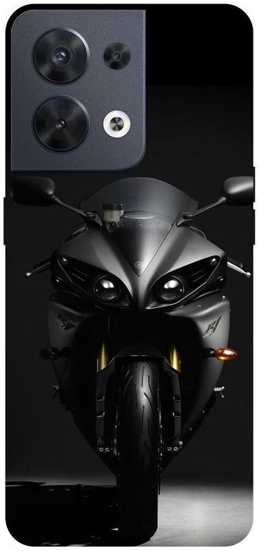 Wall Art Back Cover for OPPO RENO 8 (5G) Motor Bike, Sports Bike, Automobile Printed  (Multicolor, Dual Protection, Pack of: 1)